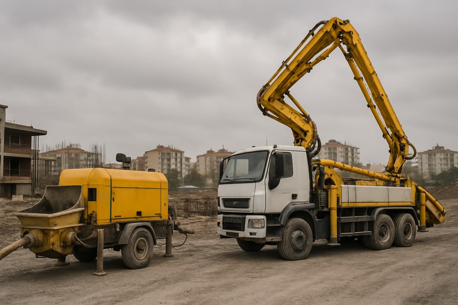 Sabit Beton Pompası Nedir? Mobil Pompadan Farkı | Parmend Beton Blog