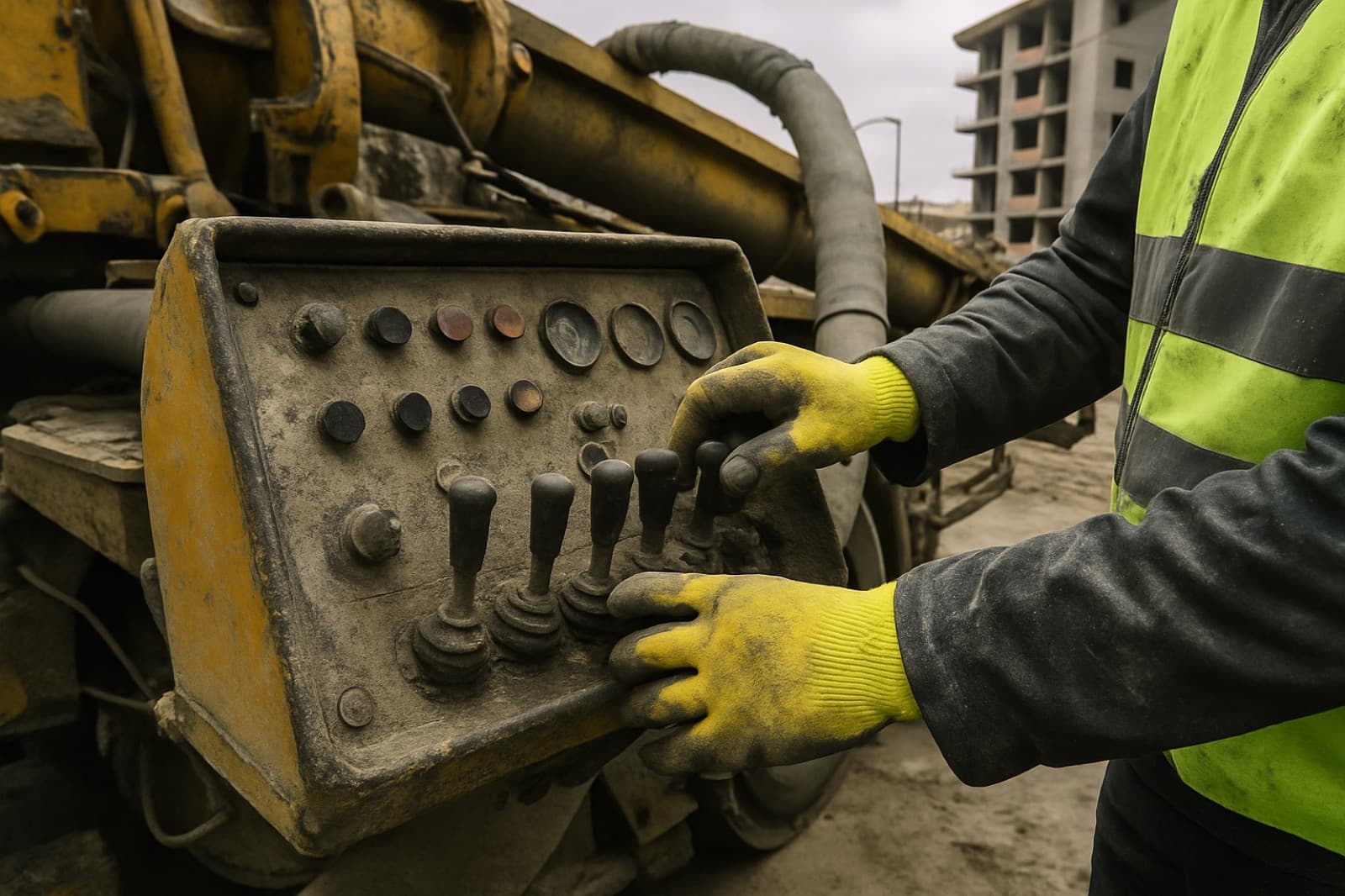 Makine Parkuru — Kontrol Paneli | Parmend sabit beton pompası