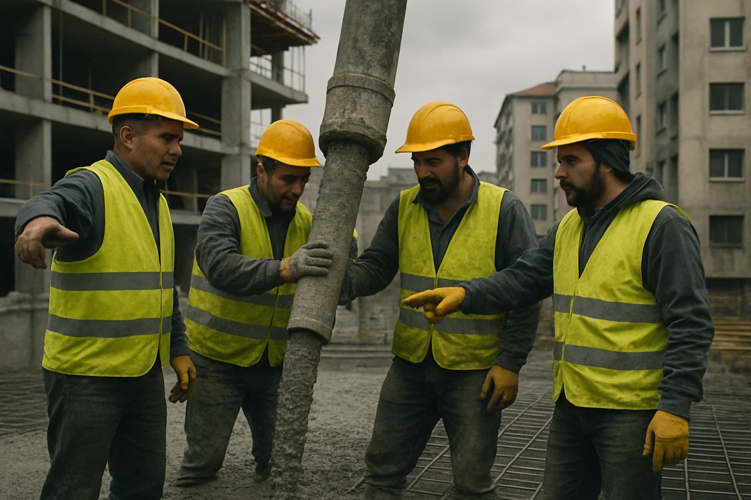 ŞANTİYE OPERATÖR EKİBİ | Parmend sabit beton pompası
