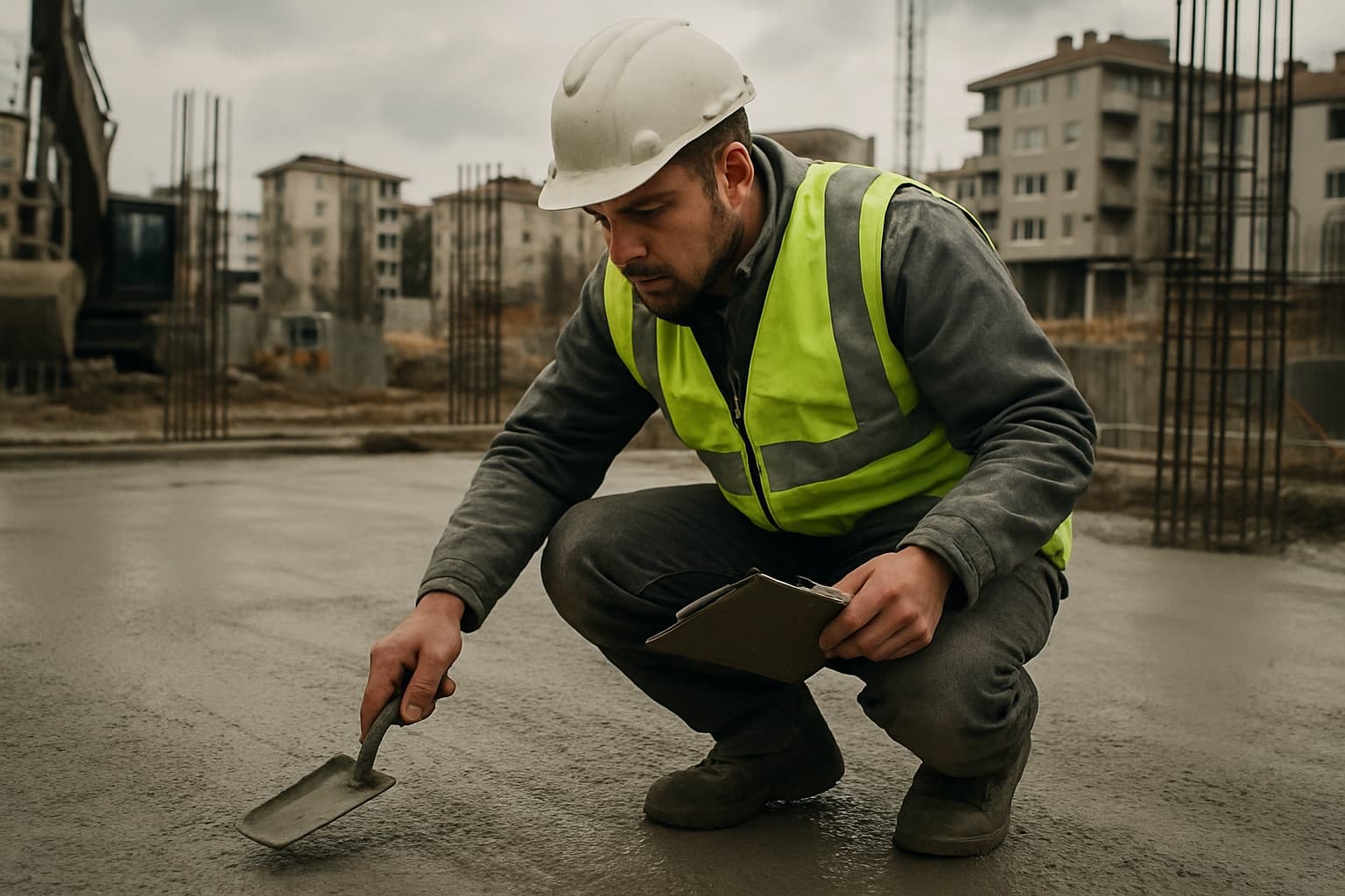 Şantiye Çalışmaları — Saha Denetim | Parmend sabit beton pompası